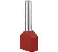 Embout double dextrémité de câble Phoenix Contact AI-TWIN 2X 1 - 8 RD 3200810 1 mm² x 8 mm partiellement isolé rouge 100 pc(s)