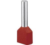 Embout double d'extrémité de câble Phoenix Contact AI-TWIN 2X 1 - 8 RD 3200810 1 mm² x 8 mm partiellement isolé rouge 100 pc(s)