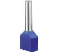 Embout double d'extrémité de câble Phoenix Contact AI-TWIN 2X 2,5 -10 BU 3200836 2.5 mm² x 10 mm partiellement isolé bleu 100