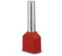 Embout double dextrémité de câble Phoenix Contact AI-TWIN 2X1-12 RD 3240679 1 mm² x 12 mm partiellement isolé rouge 100 pc(s)