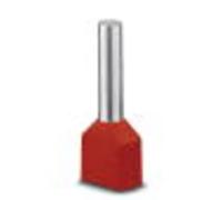 Embout double d'extrémité de câble Phoenix Contact AI-TWIN 2X1-12 RD 3240679 1 mm² x 12 mm partiellement isolé rouge 100 pc(s)