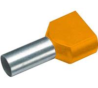 Embout double dextrémité de câble Vogt Verbindungstechnik 460108D 0.50 mm² x 8 mm partiellement isolé orange 100 pc(s)