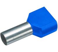 Embout double d'extrémité de câble Vogt Verbindungstechnik 460509D 2.5 mm² x 9 mm partiellement isolé bleu 100 pc(s)