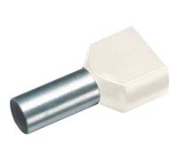 Embout double dextrémité de câble Vogt Verbindungstechnik 470914D 16 mm² x 14 mm partiellement isolé ivoire 100 pc(s)