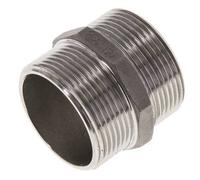 Embout double G1 1/2'' en acier inoxydable Joint plat 16bar (224.8psi) 51mm Hex