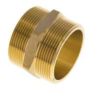 Embout double G2'' laiton joint plat 16bar (224.8psi) 60mm Hex