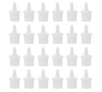 Embout du Flacon de Colle pour Faux Cils Blanc en Plastique 100 Pcs