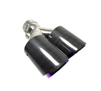 Embout Echappement 1 Pièce Double Embout D'échappement Tuyau Double Queue D'échappement Tuyau D'échappement Embout Pour Universel D'échappement Tip Tail Throat(ID 70MM-OD 89MM)