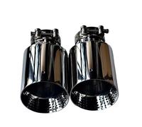 Embout Echappement 1 Pièce Voiture Buses D'échappement Argent Brillant 304 Embouts Acier Inoxydable Embouts D'échappement Tuyaux Queue D'échappement Tip Tail Throat(ID 57MM-OD 114MM)