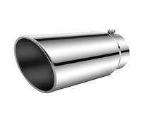 Embout Echappement 5 Pouces Entrée 6 Sortie Universelle Voiture Droite Queue D'échappement Gorge Tuyau Pointe 15 Longueur