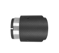 Embout échappement 80mm Entrée 101mm Sortie Queue 1 Pièces Gorge Droite Embout Tuyau Échappement Pour Mazda CX5 CX4(Noir mat)