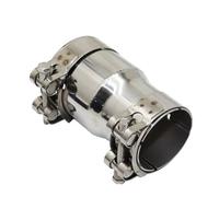 Embout Echappement Adaptateur Réducteur Universel Acier Inoxydable Différentes Tailles Tuyau D'échappement Droit Voiture Silencieux Connexion Soudé(I.D 48-51)