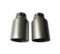 Embout Echappement Buse d'échappement en acier inoxydable 304 mat, 1 pièce, accessoires de voiture, sablage, garniture de voiture D'échappement Tip Tail Throat(ID 48MMOD 89MM)