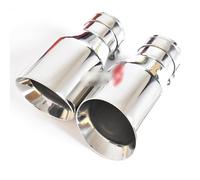 Embout Echappement,Buse D'éChappement INOX 1 PC Voiture en Acier Inoxydable Système d'échappement de Silencieux de Silencieux Tip d'extrémité de la Tuyau d'extrémité(ID 54 OD 101 MM)