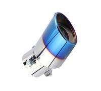 Embout echappement, cache pot d'échappement universel silencieux de exhaust end voiture en acier inoxydable et fibre carbone brillant accessoire automobile tuning pour plupart voitures diam 38-53mm