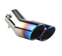 Embout Echappement Double, pour Lexus UX NX RX IS CT Sortie Echappement Double Coude Inox Sport Silencieux Tuning Accessoire Voiture Look,C