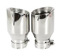 Embout Échappement Embout De Système D'échappement Universel En Acier Inoxydable 304 1 Pièce Tuyau Chromé Voiture(57MM IN 114MM OUT)