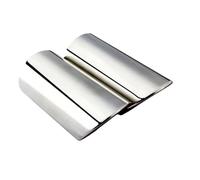 Embout Echappement Embout de tuyau d'échappement en acier inoxydable, 2 pièces, pour Scirocco 2009 - 2022, style de gorge arrière de voiture D'échappement Tip Tail Throat(Silver)