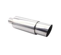 Embout Echappement Embout d'échappement échappement de voiture 63MM course automobile Sport Turbo son Boost conseils accessoires de Modification 2.5 pouces D'échappement Tip Tail Throat(XH-EP089-SL)