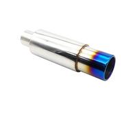 Embout Echappement Embout d'échappement échappement de voiture 63MM course automobile Sport Turbo son Boost conseils accessoires de Modification 2.5 pouces D'échappement Tip Tail Throat(XH-EP088-BL)