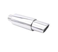 Embout Echappement Embout d'échappement échappement de voiture 63MM course automobile Sport Turbo son Boost conseils accessoires de Modification 2.5 pouces D'échappement Tip Tail Throat(XH-EP090-SL)