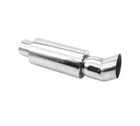 Embout Echappement Embout d'échappement échappement de voiture 63MM course automobile Sport Turbo son Boost conseils accessoires de Modification 2.5 pouces D'échappement Tip Tail Throat(XH-EP091-SL)