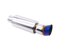 Embout Echappement Embout d'échappement échappement de voiture 63MM course automobile Sport Turbo son Boost conseils accessoires de Modification 2.5 pouces D'échappement Tip Tail Throat(XH-EP091-BL)