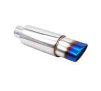 Embout Echappement Embout d'échappement échappement de voiture 63MM course automobile Sport Turbo son Boost conseils accessoires de Modification 2.5 pouces D'échappement Tip Tail Throat(XH-EP090-BL)