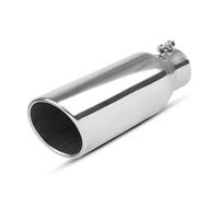 Embout Échappement Embout d'échappement nécessitant peu | Fixation sécurisée du tuyau d'échappement prêt pour la route(Argent)