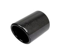 Embout Echappement Embout D'échappement Universel Pour Voiture Couvercle Fiber Carbone Embout Tuyau D'échappement, Boîtier En Fiber Carbone D'échappement Tip Tail Throat(Curly glossy 76mm)
