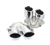 Embout Echappement Embout Échappement De Silencieux De Pare-chocs Arrière Pour Benz W177 A35 C118 CLA35 X247 GLB35 A45S 2020+ Queue Silencieux Voiture(Silver Exhaust)