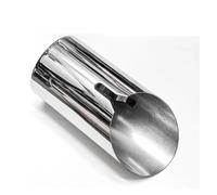 Embout Echappement Embout Échappement en Acier Inoxydable pour BMW F20 F21 F22 F23 F30 F31 F34 GT 3 F32 F33 F36 Séries 1/2/3/4 Garniture Tuyau Echappement(Silver 1PCS)
