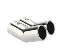 Embout Echappement Embouts de tuyaux d'échappement en acier inoxydable à double tuyau pour Jetta pour Golf 4 pour tuyau d'échappement de voiture pour Bora (1998-2004) D'échappement Tip Tail Throat