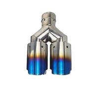 Embout éChappement Inox 1 Pièce D'acier Inoxydable Bleu Brûlé | Tuyau d'échappement(Equal in60 out89)