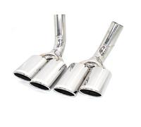 Embout Echappement Pour Benz Classe G W463 G500 G63 G550 Tuyau D'échappement Mise À Niveau Pour AMG Acier Inoxydable Embout Silencieux Buse D'air 2008-2014 2013(Argent)