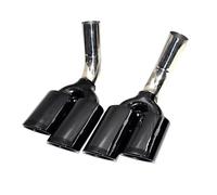 Embout Echappement Pour Benz Classe G W463 G500 G63 G550 Tuyau D'échappement Mise À Niveau Pour AMG Acier Inoxydable Embout Silencieux Buse D'air 2008-2014 2013(Le noir)