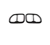 Embout Échappement Pour BMW G20 G30 Pour X3 G01 Pour X5 G05 Pour X7 G07 G11 Voiture Coffre Queue Gorge Décoration Cadre Couverture Tuyau D'échappement Garniture(For G01-Black)