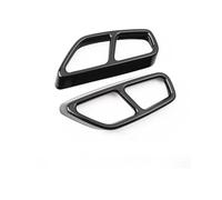 Embout Échappement Pour BMW G20 G30 Pour X3 G01 Pour X5 G05 Pour X7 G07 G11 Voiture Coffre Queue Gorge Décoration Cadre Couverture Tuyau D'échappement Garniture(For G30-Black)