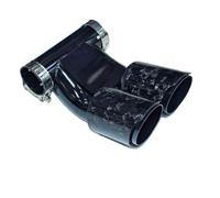 Embout Échappement Pour Cayman 981 987 718 Pour Boxster Embout D'échappement Rectangulaire Mise À Niveau Dans Tuyau Queue Silencieux Double Sortie(Green)