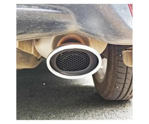 Embout Échappement Pour HRV Pour VEZEL Pour WRV 2015-2025 Chant Accessoire Silencieux Tuyau D'échappement Embout Voiture Acier Inoxydable Queue Décoration Pièces(SILVER WITH NET)