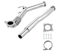 Embout Echappement pour VW pour Golf MK5 MK6 pour Scirocco 2.0 pour GTI ÉCHAPPEMENT INOX 3" DE Cat DECAT DOWNPIPE Garniture Tuyau Echappement