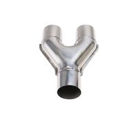 Embout Échappement Raccord En Y Universel Pour Échappement Automobile Tube Adaptateur En Acier Inoxydable À 3 Voies.(57mm-51mm)