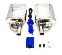 Embout Echappement Silencieux D'échappement À Double Télécommande Pour Voiture Avec Valve Et Pompe À Air Gauche Et Droite 2/2,36/2,5/2,75/3 Pouces(51MM)