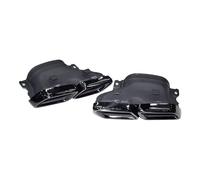 Embout Echappement Silencieux D'échappement Carré Noir Mat Pour Classe C Pour W205 Pour C200 Pour C300 Pour C260 Pour C180 2015 2016 2017 2018 Tuyau Sortie Pot D'échappement(Black)