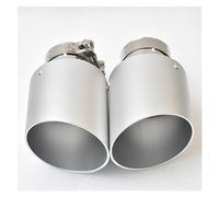 Embout Echappement Silencieux D'échappement En Acier Inoxydable Argent Mat En Alliage D'aluminium De Queue De Pointe Modifiée De Pièces De Voiture Pour BMW E46 F30(73MM IN- 105MM OUT)