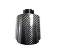 Embout Échappement Tuyau D'échappement Brillant Systèmes Universels Voiture Sortie Acier Inoxydable Carbone Buses 130MM Pointe Silencieux