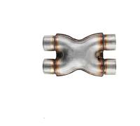 Embout Échappement Tuyau D'échappement Universel Haute Performance En X Entrée/sortie Double 2,5"/3" Embout Acier Inoxydable À Souder(3 inches)