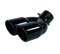 Embout Echappement Universal Acier inoxydable double bronzeur d'échappement de tuyau sortie(BK-C)