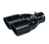 Embout Echappement Universal Acier inoxydable double bronzeur d'échappement de tuyau sortie(BK-V)