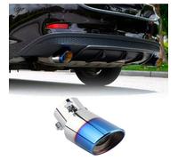Embout échappement universel inox + carbone, silencieux & brillant, compatible plupart voitures
